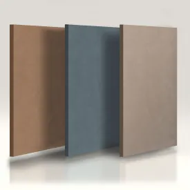 Acoustic Panels in Sonic Suede Fabric 4'x2'x1" By Accousticmac