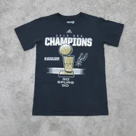 Adidas Men T Shirt Top Crew Neck Champions Graphic Tee 100 % Cotton Black Size S