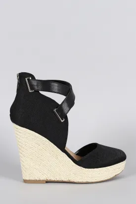 Breckelle Grosgrain Esparille Platform Wedge