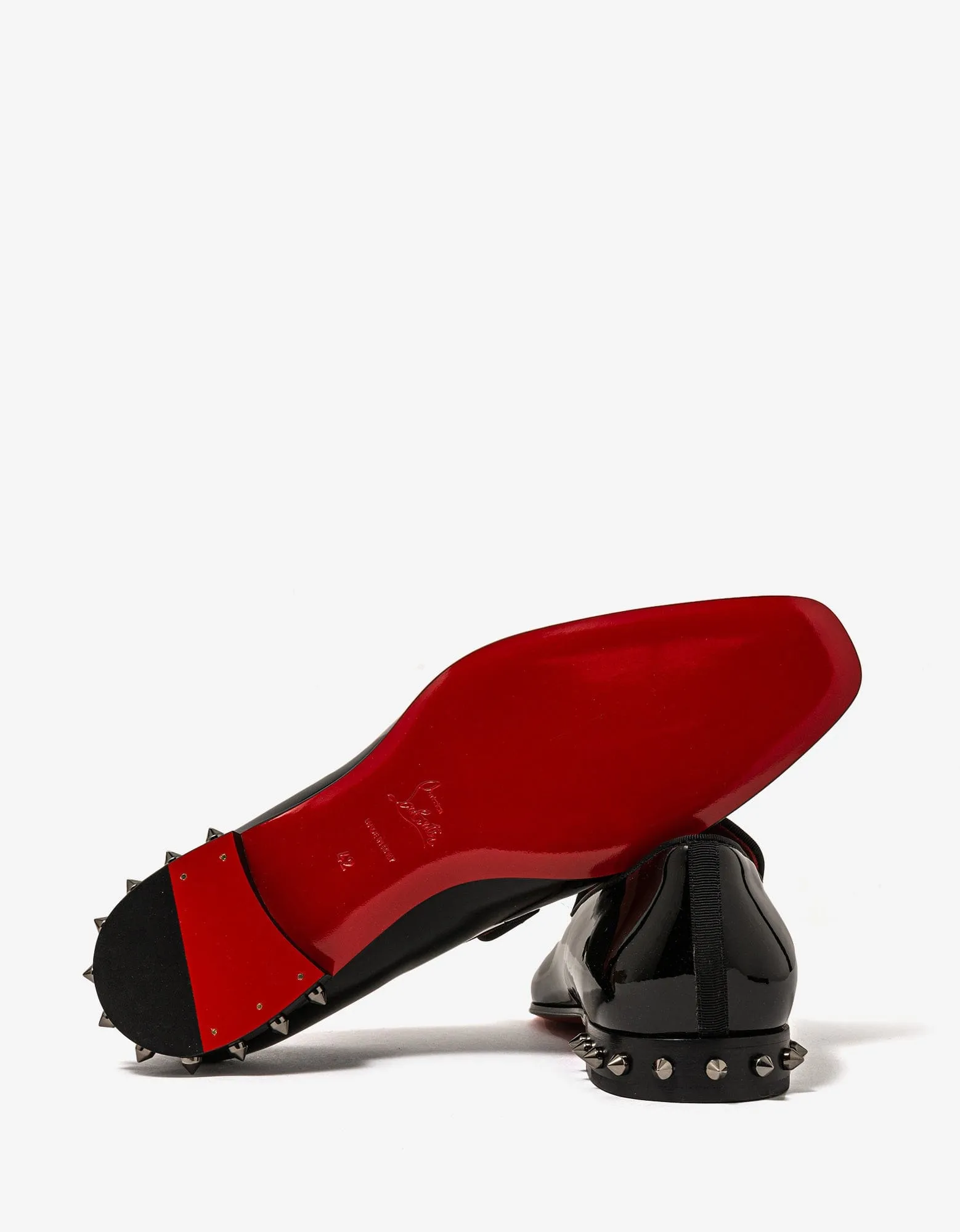 Christian Louboutin Marquees Black Patent Shoes -