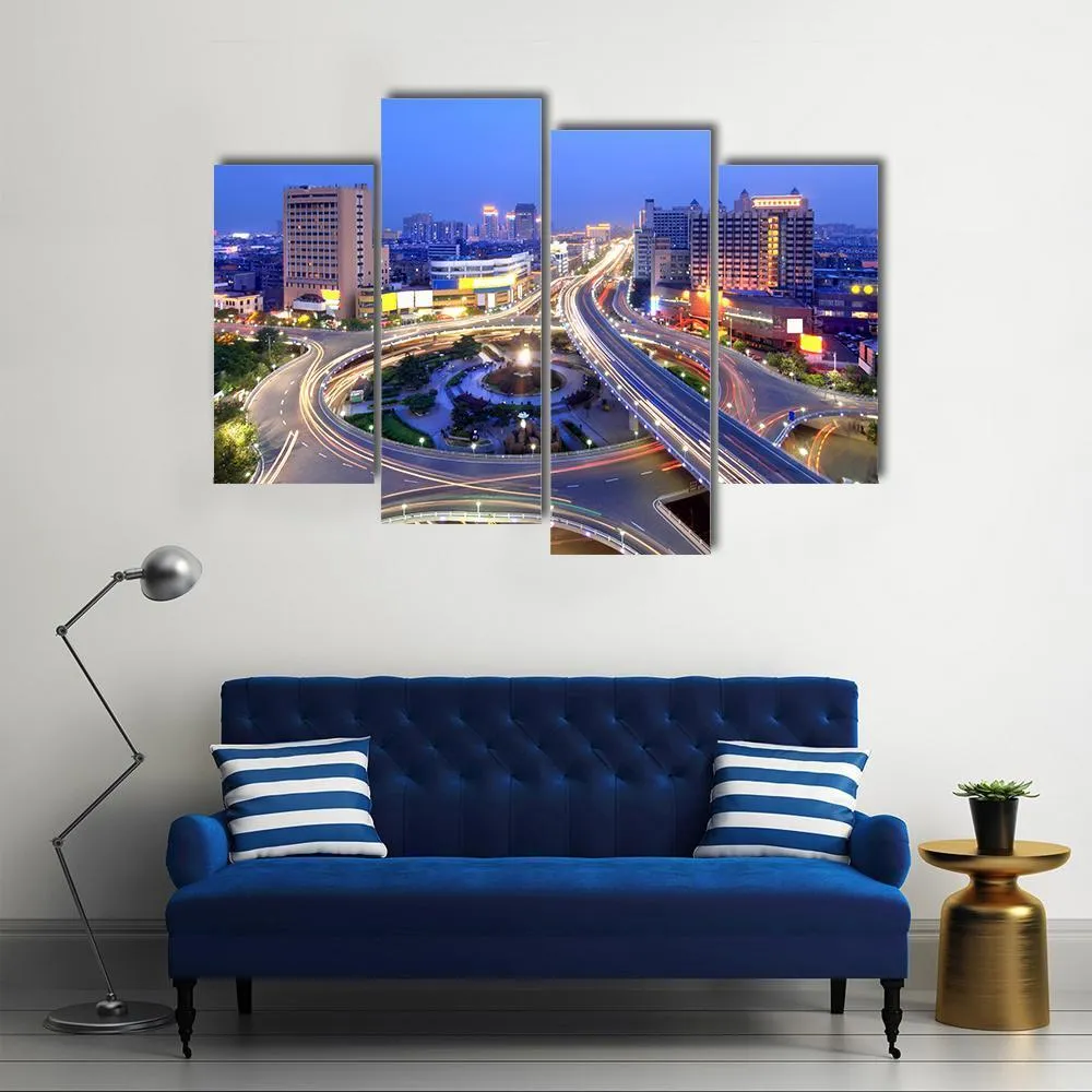 Cityscape Of Nanchang Canvas Wall Art