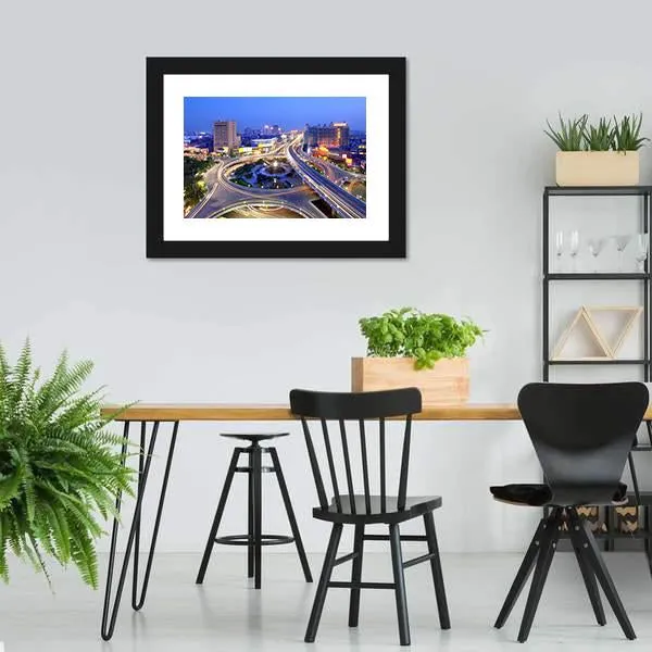 Cityscape Of Nanchang Canvas Wall Art