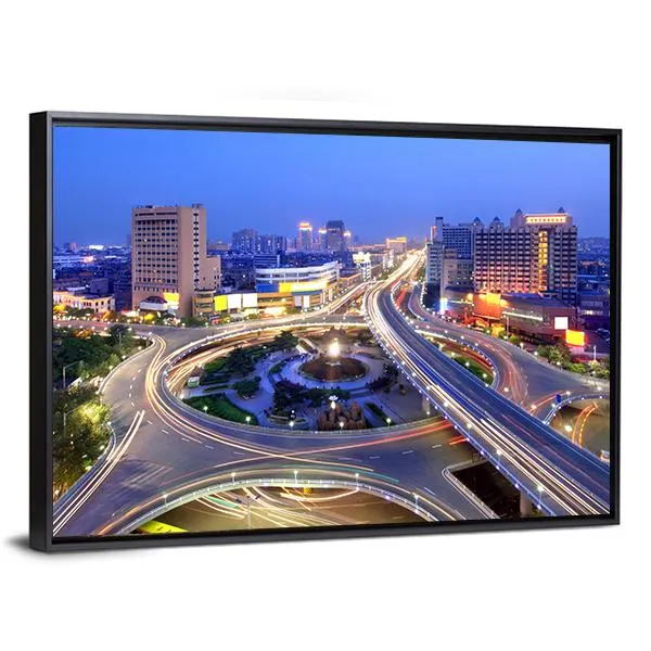 Cityscape Of Nanchang Canvas Wall Art