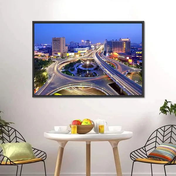 Cityscape Of Nanchang Canvas Wall Art