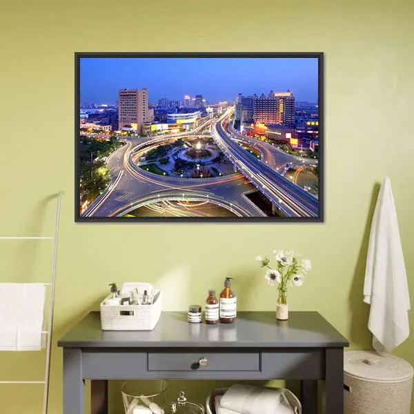 Cityscape Of Nanchang Canvas Wall Art