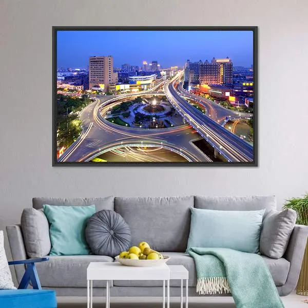 Cityscape Of Nanchang Canvas Wall Art