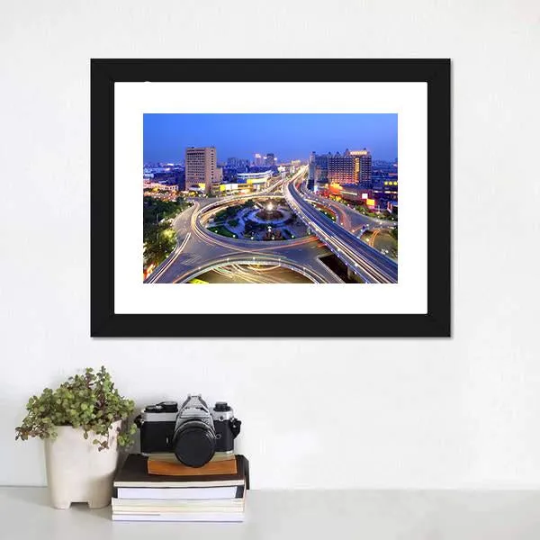 Cityscape Of Nanchang Canvas Wall Art