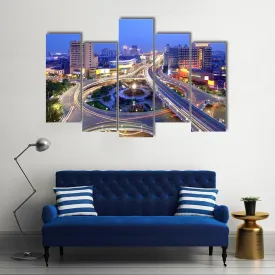 Cityscape Of Nanchang Canvas Wall Art