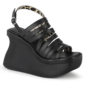 Demonia PACE-33 | Black Vegan Leather Sandals