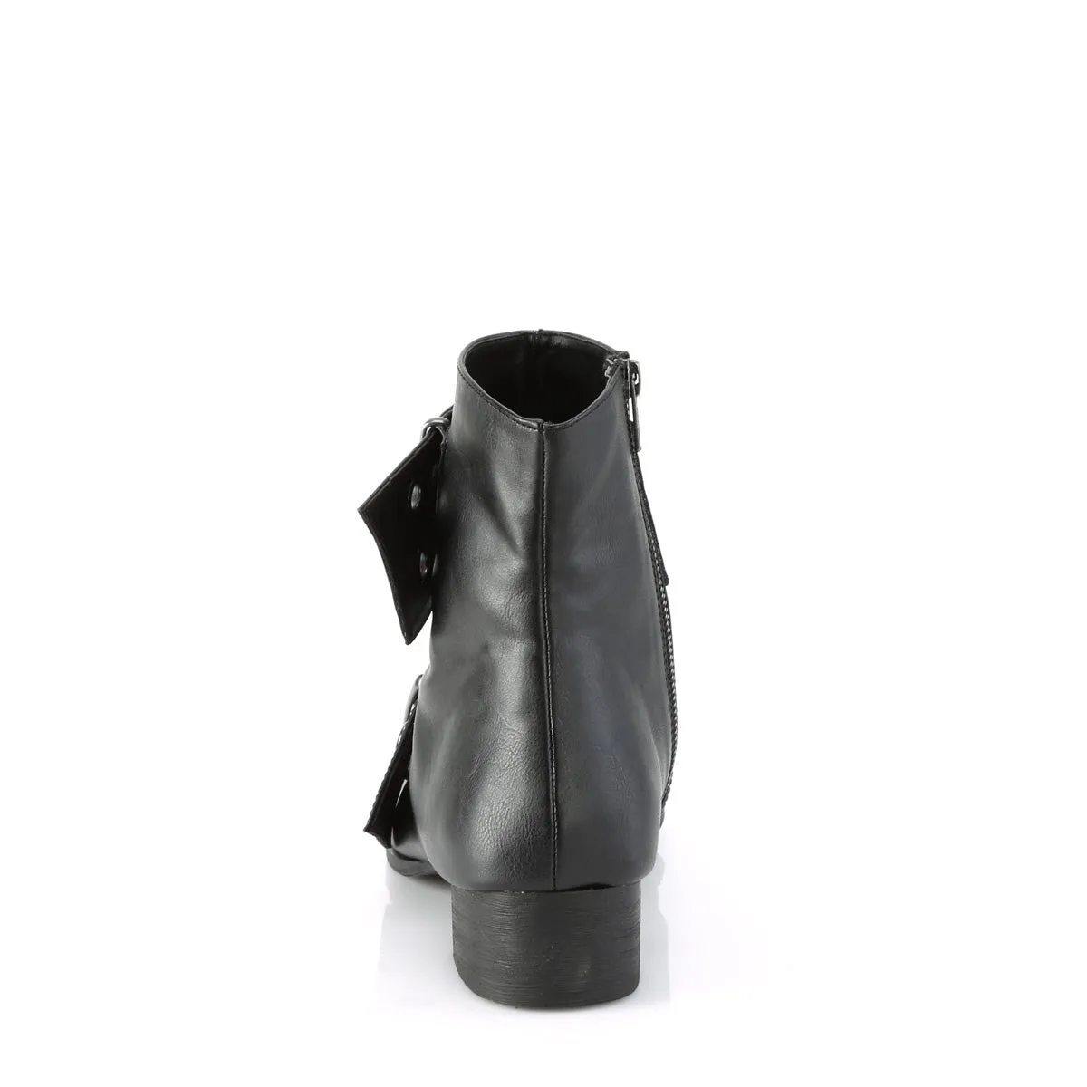 Demonia WARLOCK-55 | Black Vegan Leather Unisex Boots