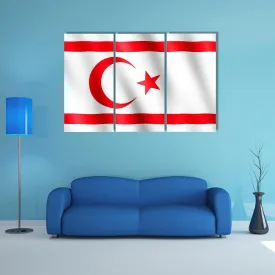 Flag Of Northern Cyprus Canvas Wall Art