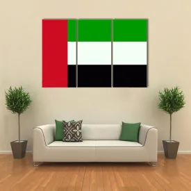 Flag Of United Arab Emirates Canvas Wall Art