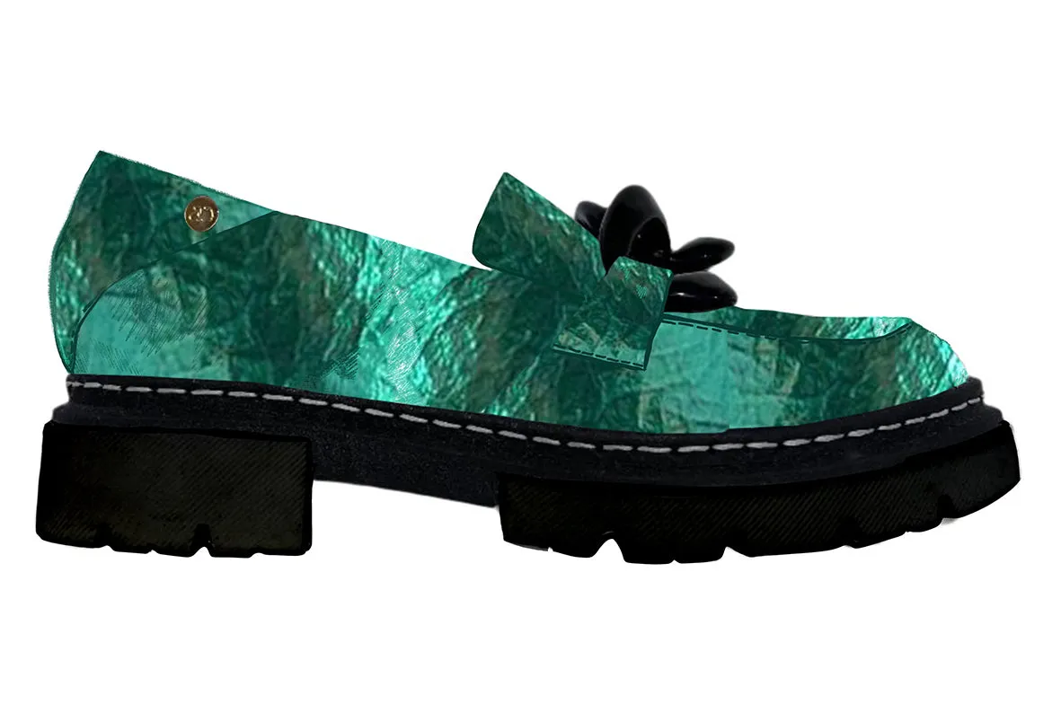 Flambe - green patent leather shoe