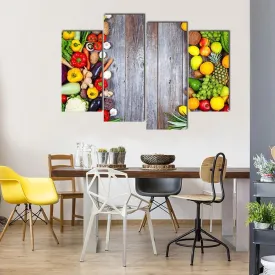 Fresh Vegetables And Fruit Canvas Wall Art