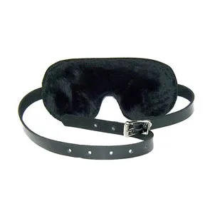 Fur-Lined Buckle Blindfold