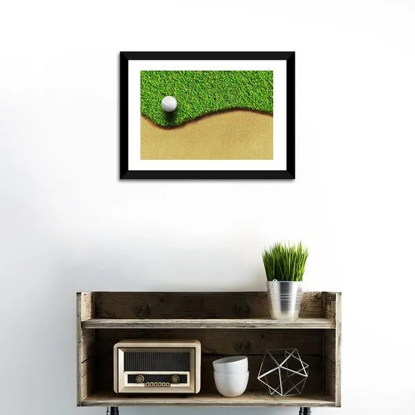 Golf Ball In Golf Courses Canvas Wall Art