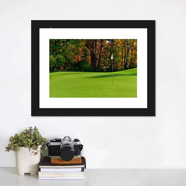 Golf Course Putting Green Canvas Wall Art