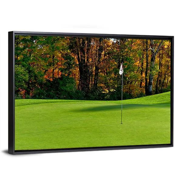 Golf Course Putting Green Canvas Wall Art