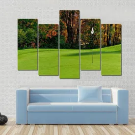 Golf Course Putting Green Canvas Wall Art