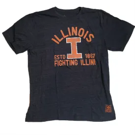 Illinois Fighting Illini Adidas Distressed Arch Logo Shirt