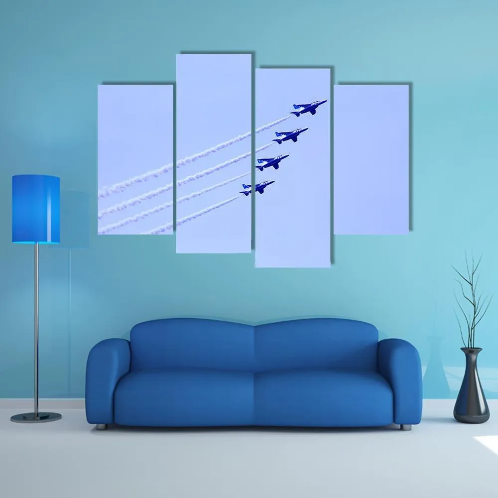 Impulse Formation Flying Canvas Wall Art