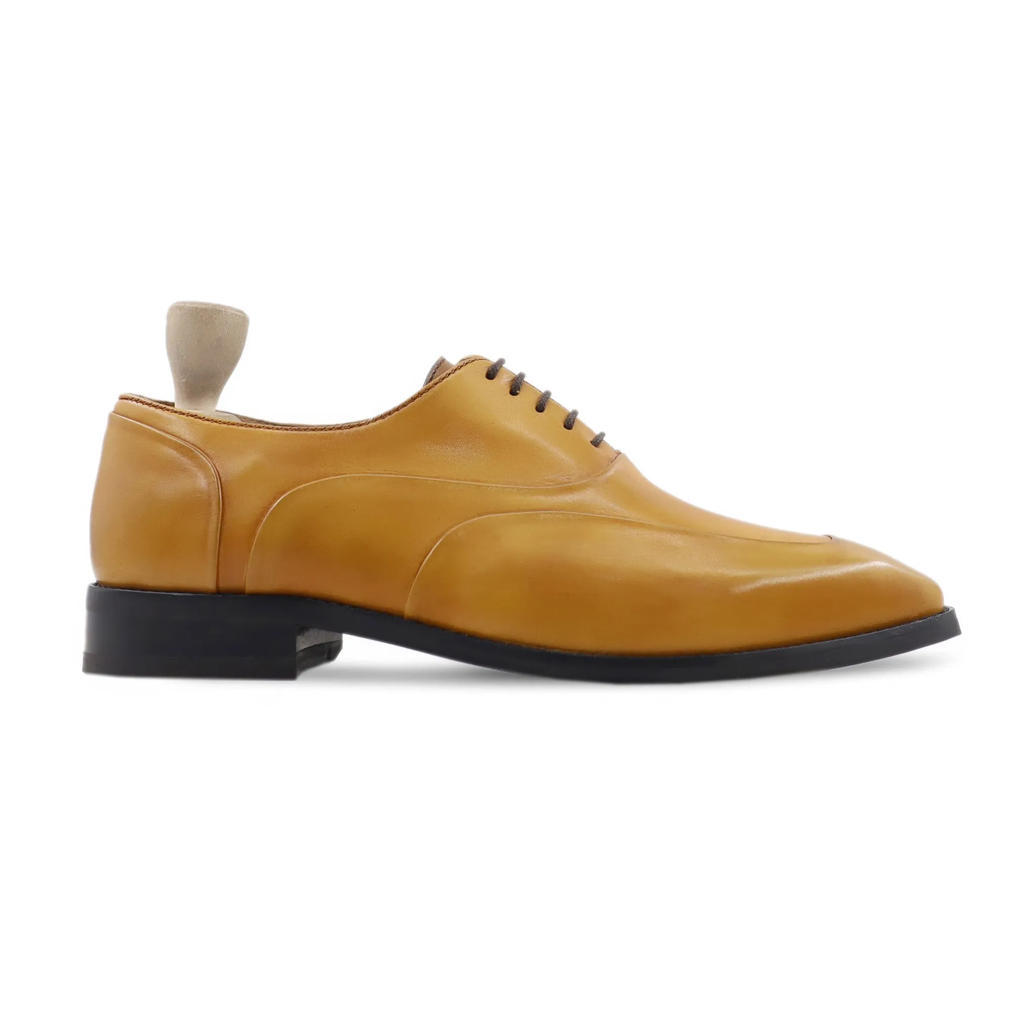 Junpei - Men's Yellow Calf Leather Oxford Shoe