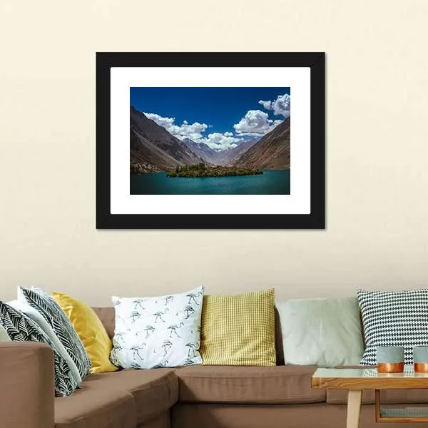 Lake In Karakoram  Pakistan Canvas Wall Art