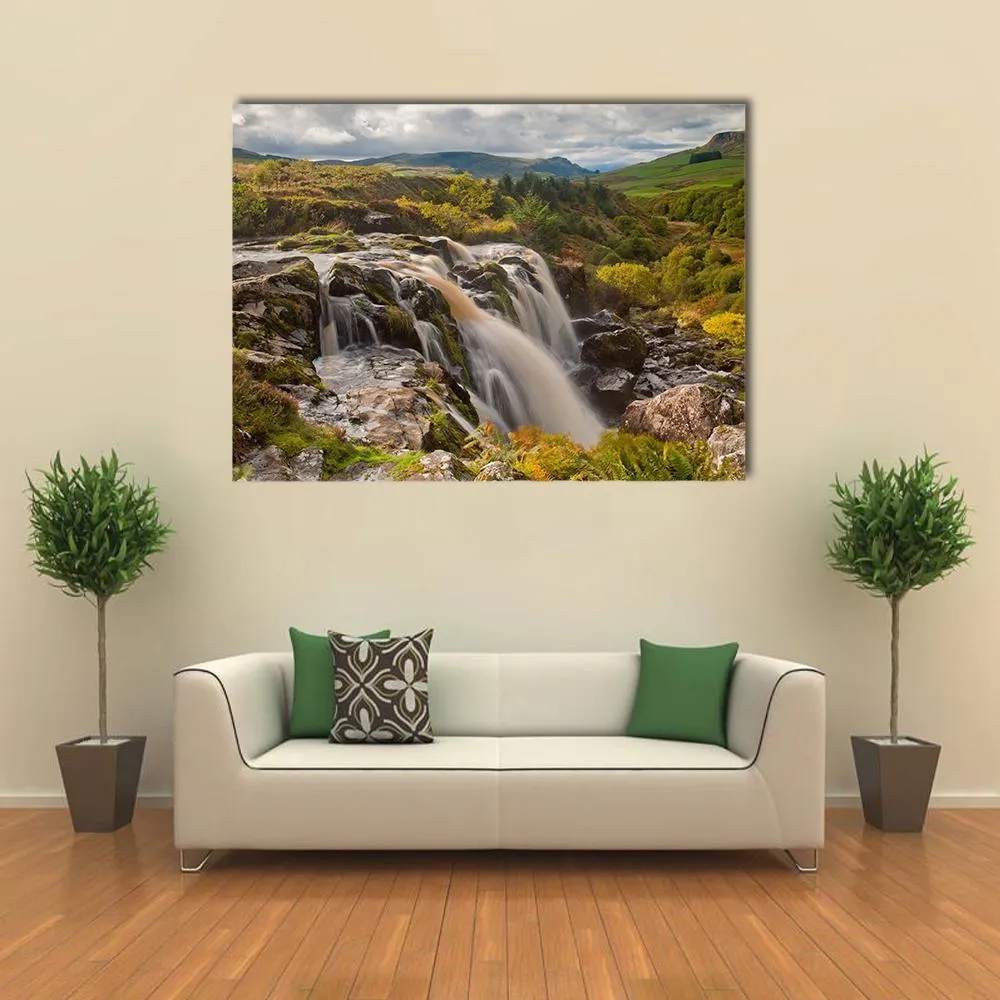 Loup Of Fintry Waterfall Canvas Wall Art