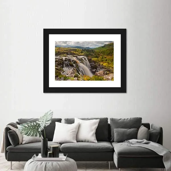 Loup Of Fintry Waterfall Canvas Wall Art