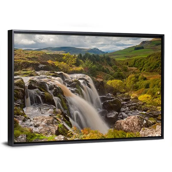 Loup Of Fintry Waterfall Canvas Wall Art