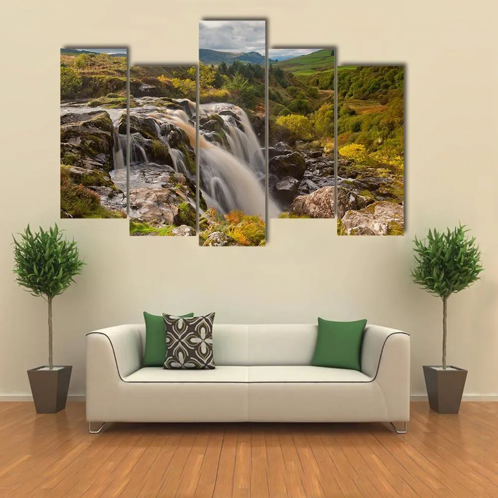 Loup Of Fintry Waterfall Canvas Wall Art