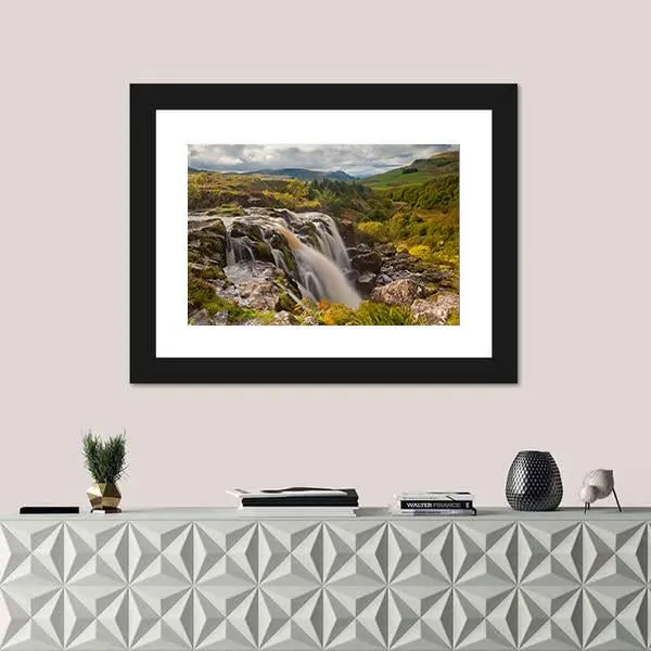 Loup Of Fintry Waterfall Canvas Wall Art