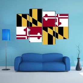 Maryland Flag Canvas Wall Art