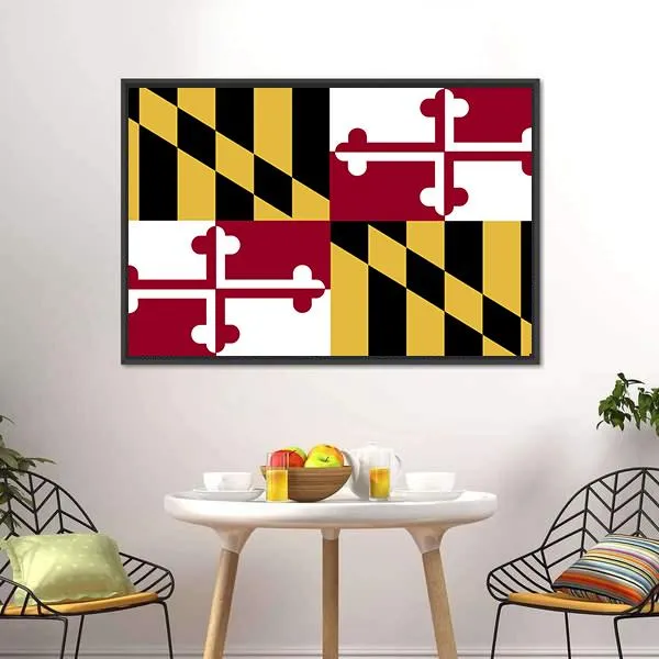 Maryland Flag Canvas Wall Art