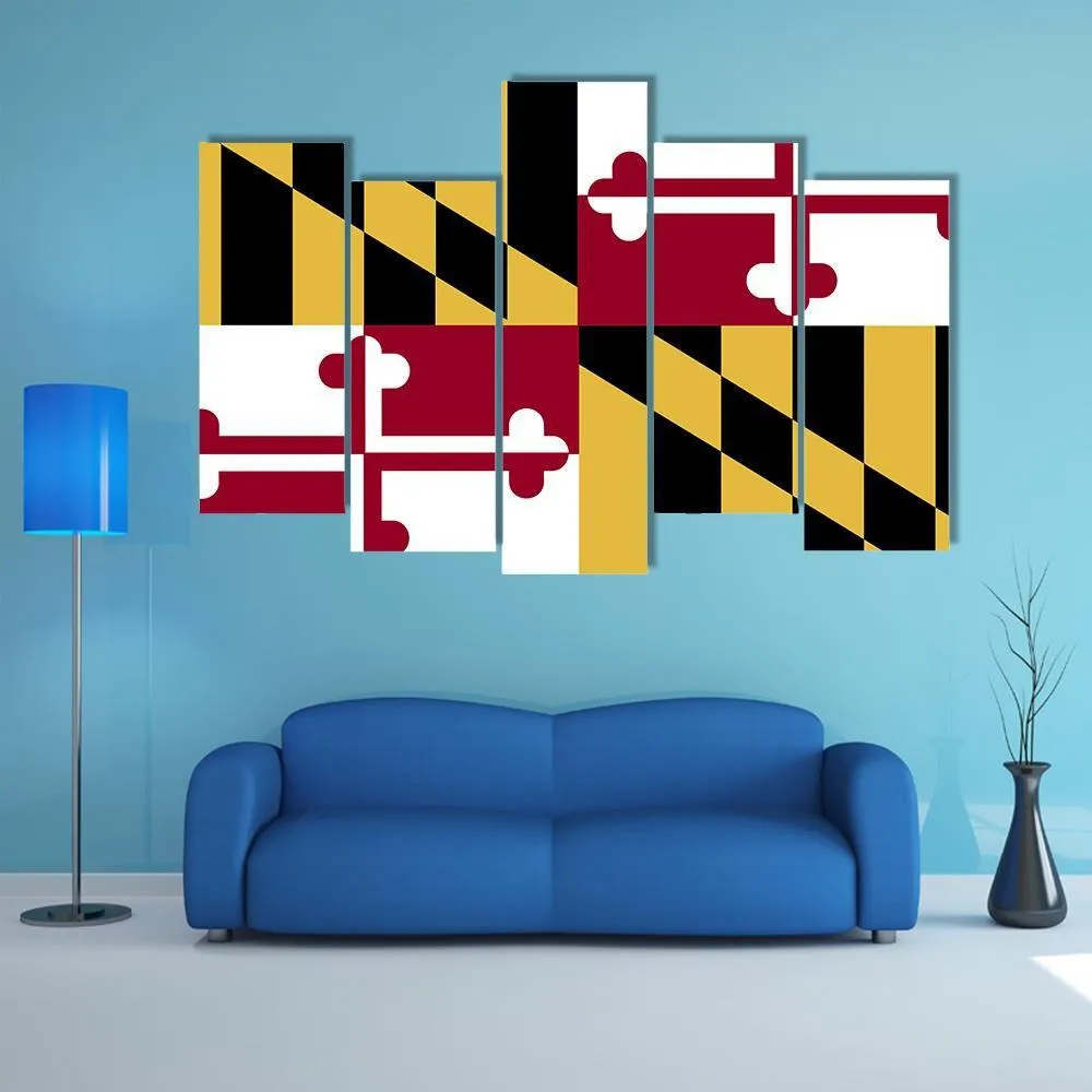 Maryland Flag Canvas Wall Art