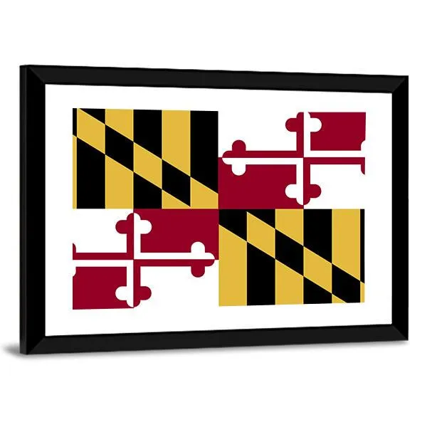 Maryland Flag Canvas Wall Art