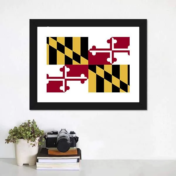 Maryland Flag Canvas Wall Art