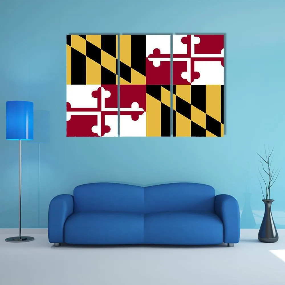 Maryland Flag Canvas Wall Art