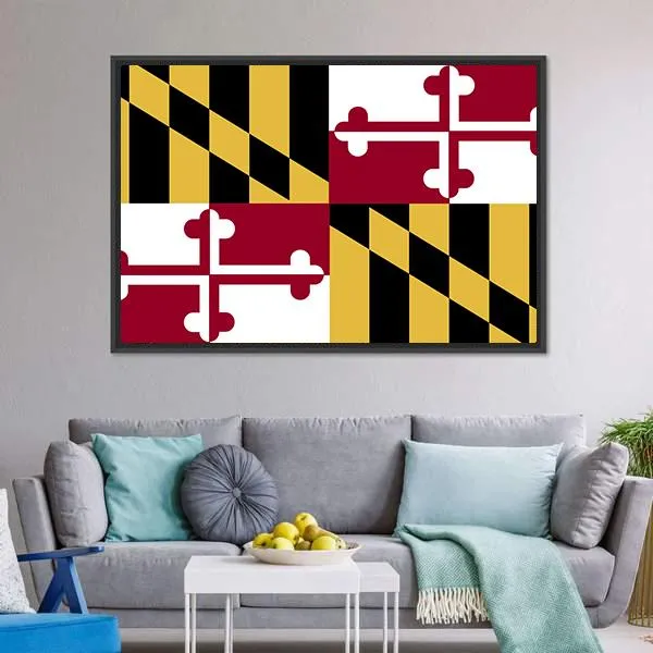 Maryland Flag Canvas Wall Art