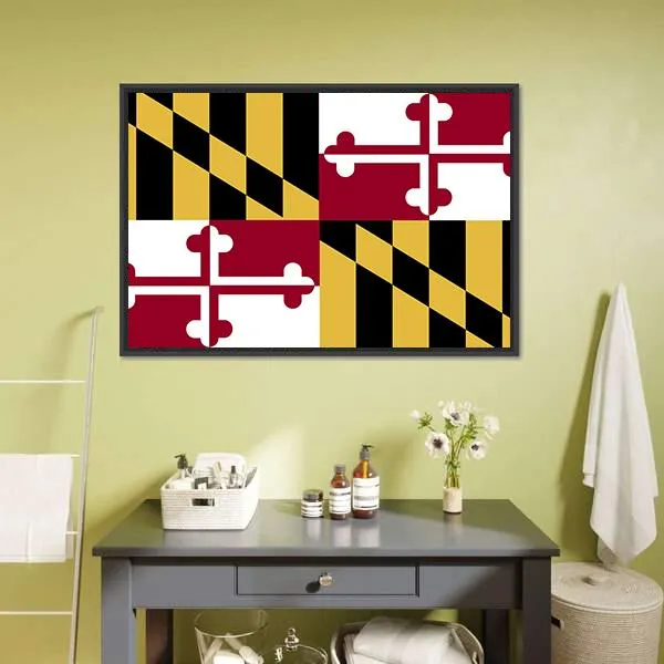 Maryland Flag Canvas Wall Art