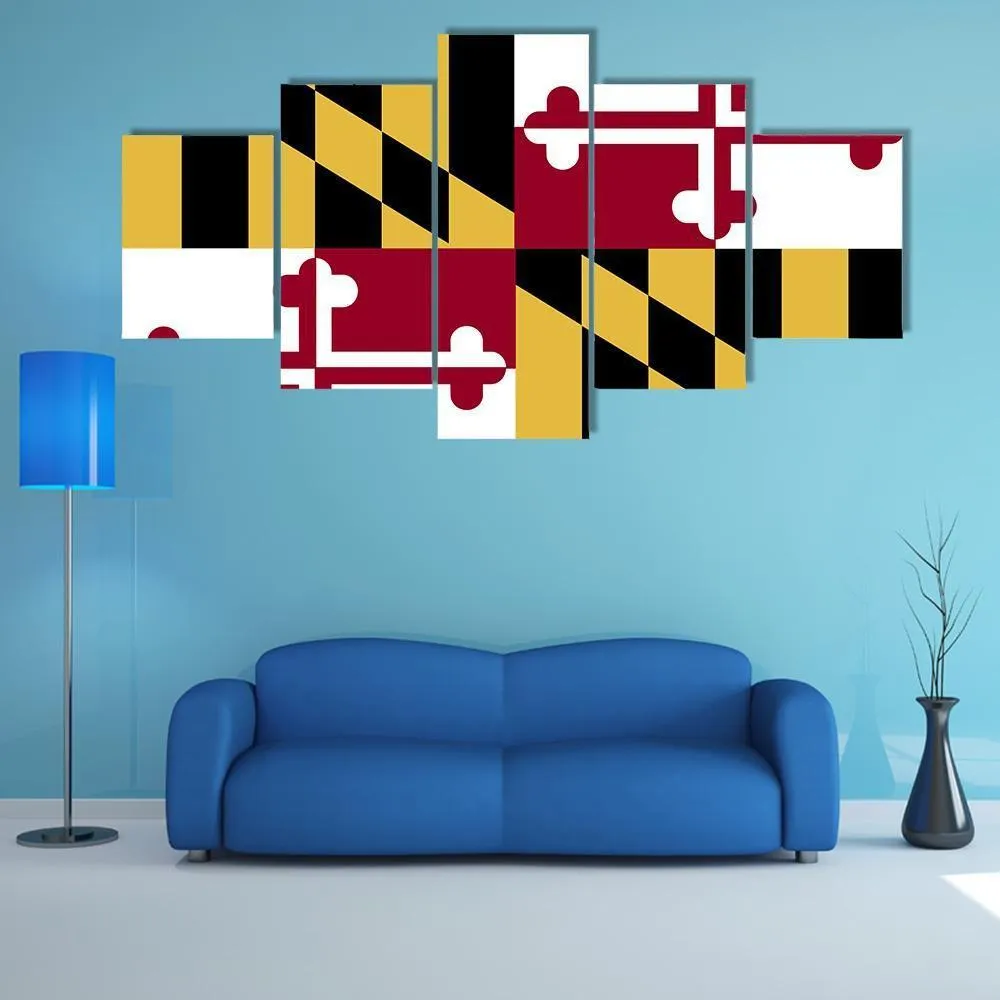 Maryland Flag Canvas Wall Art