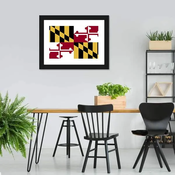 Maryland Flag Canvas Wall Art