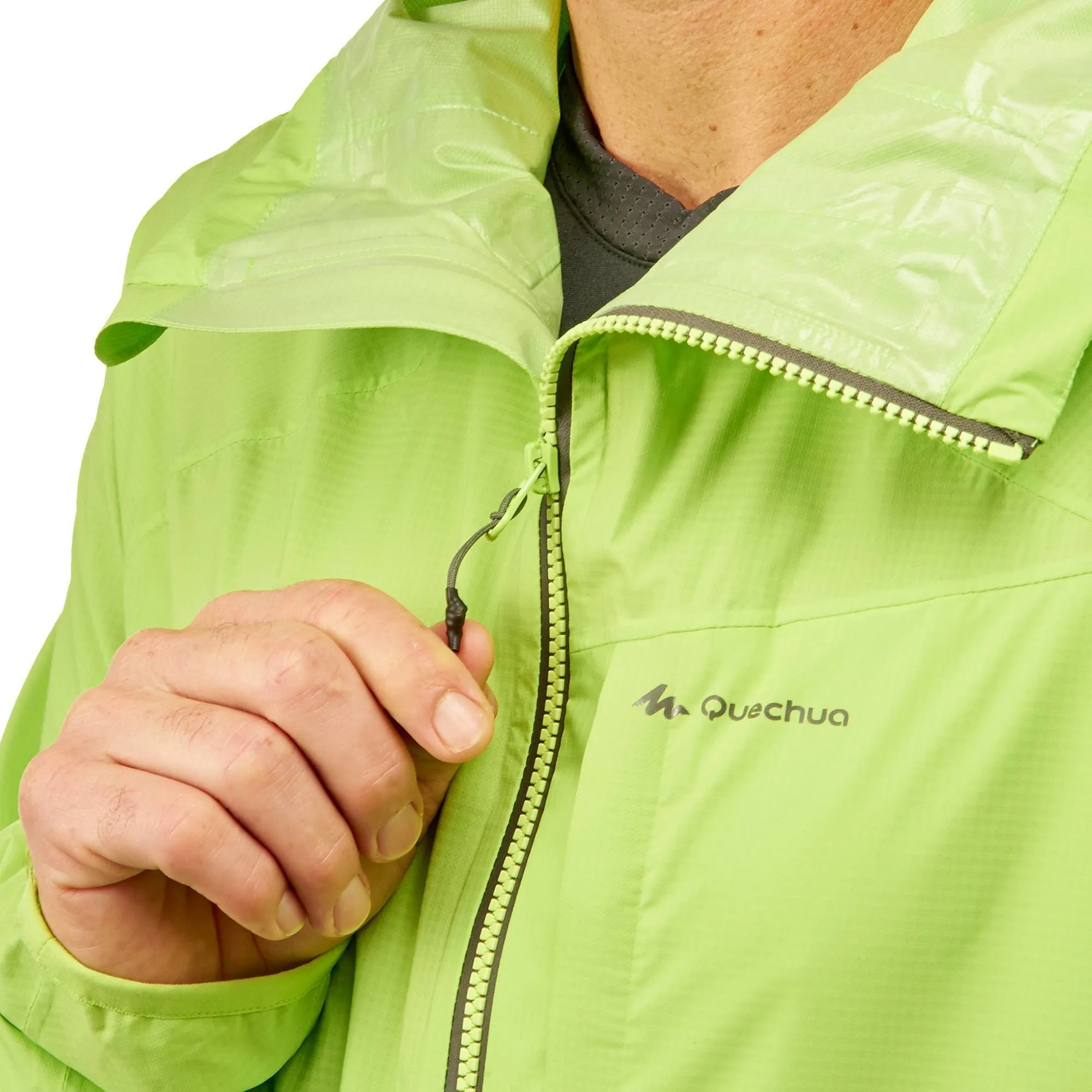 Men's Hiking Waterproof Rain Jacket Helium Rain 500