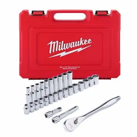 Milwaukee 48-22-9510 28 pc 1/2" Socket Wrench Set – Metric