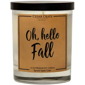 Oh, Hello Fall | Spiced Apple Cider Candle