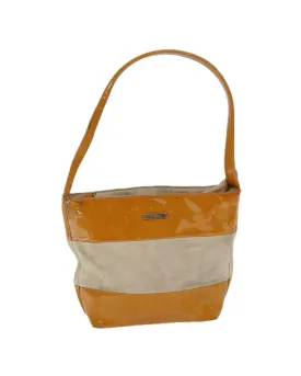 Orange Patent Leather Shoulder Bag