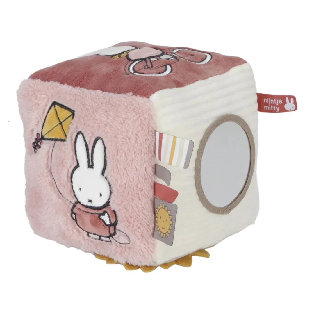 Soft and Sensory Fluffy Miffy Activity Cube - Pink