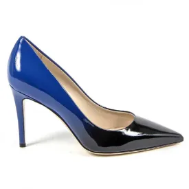 V 1969 Italia Womens Pump 3104091 VERN. SFUMATO NERO-BLU