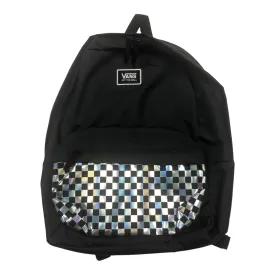 VANS BACKPACK BLACK SILVER