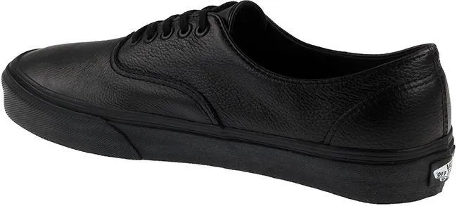 Vans Trainers Womens Authentic Decon Premium Leather Black Black